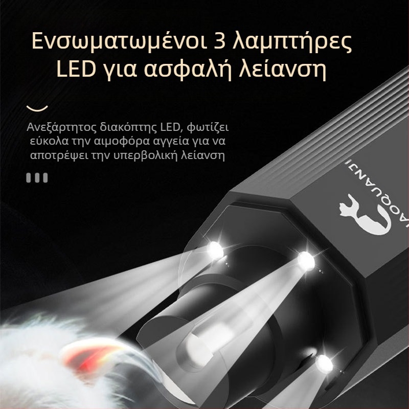 Διασυνοριακός δημοφιλής ηλεκτρικός τροχός νυχιών για κατοικίδια, βολικό ψαλίδι μανικιούρ, ψαλίδι νυχιών γάτας και σκύλου, ψαλίδι νυχιών ζώων