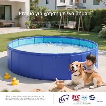 Νέα φουσκωτή πισίνα για κατοικίδια από PVC, πισίνα με άμμο για γάτες και σκύλους, παιδική πισίνα, δωρεάν φουσκωτή πτυσσόμενη μπανιέρα