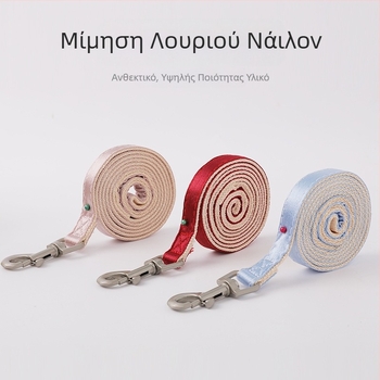 Λουρί γάτας αντι-σπασίματος λουρί γάτας δέρμα Taobao φωτεινό μεταξωτό μεγάλο φιόγκο γάτας με λουρί σχήματος Ι χονδρικής