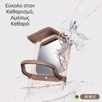 Μεγάλο κρεμαστό κλουβί με διακοσμητικό καθρέφτη παπαγάλου για παπαγαλάκια, πιτσουνάκια, κοκατίλ και μικρά πουλιά