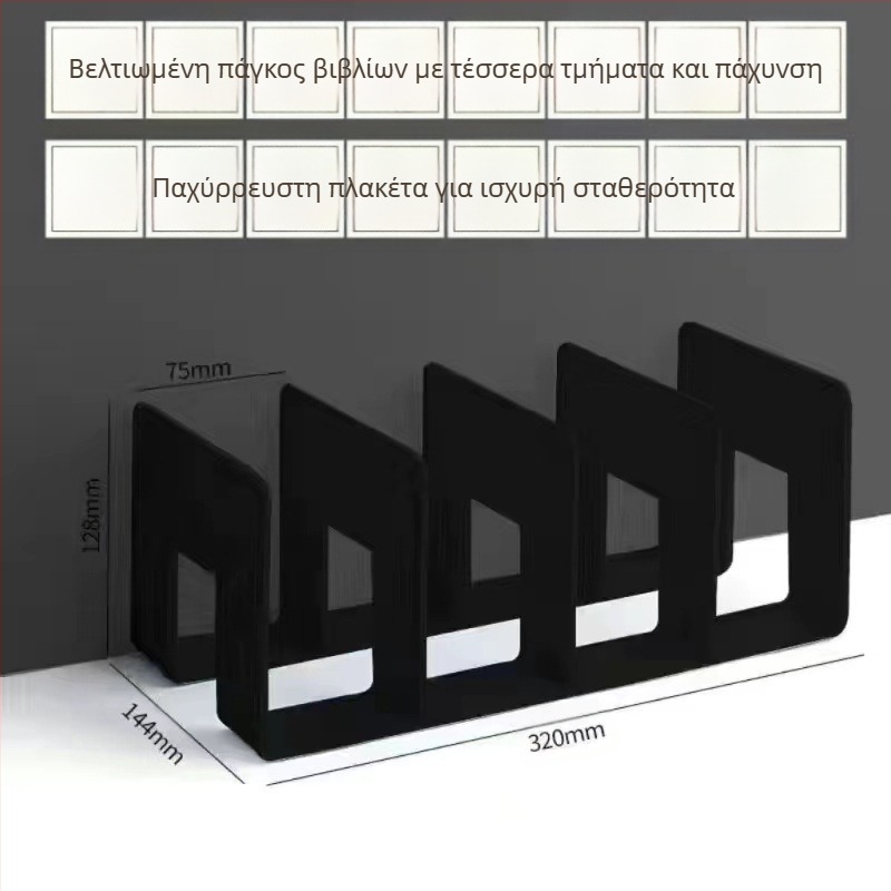 Επιτραπέζια βάση βιβλίων από ακρυλικό υλικό Morandi διαφανής θήκη αποθήκευσης βιβλίων φοιτητών γραφείου χαρτικά βιβλιοθήκη χονδρικής