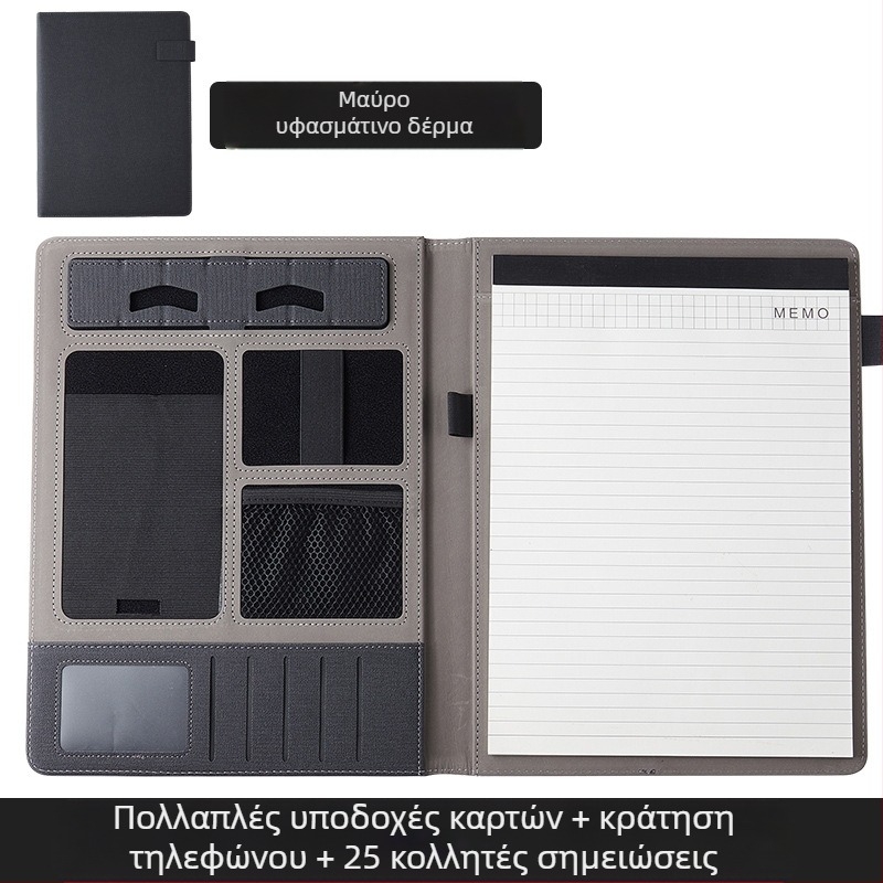 Φάκελος Business Manager A4 Προσαρμοσμένος Φάκελος Γραφής Φάκελος Έκθεσης Βιβλίο Πληροφοριών Business Leather Talk Μονό Βιβλίο σε απόθεμα