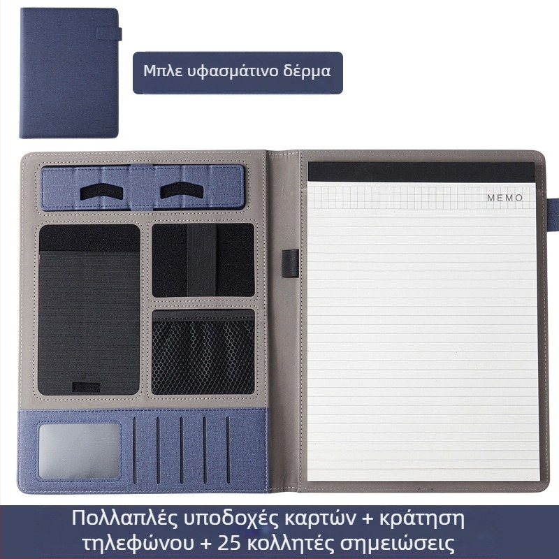 Φάκελος Business Manager A4 Προσαρμοσμένος Φάκελος Γραφής Φάκελος Έκθεσης Βιβλίο Πληροφοριών Business Leather Talk Μονό Βιβλίο σε απόθεμα