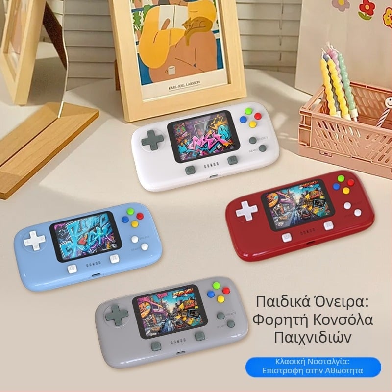 Κονσόλα παιχνιδιών χειρός κατασκευαστή Tetris Κονσόλα παιχνιδιών παιδικής ηλικίας 400 σε 1 Νοσταλγική ρετρό μίνι φορητή κονσόλα διασυνοριακής χρήσης