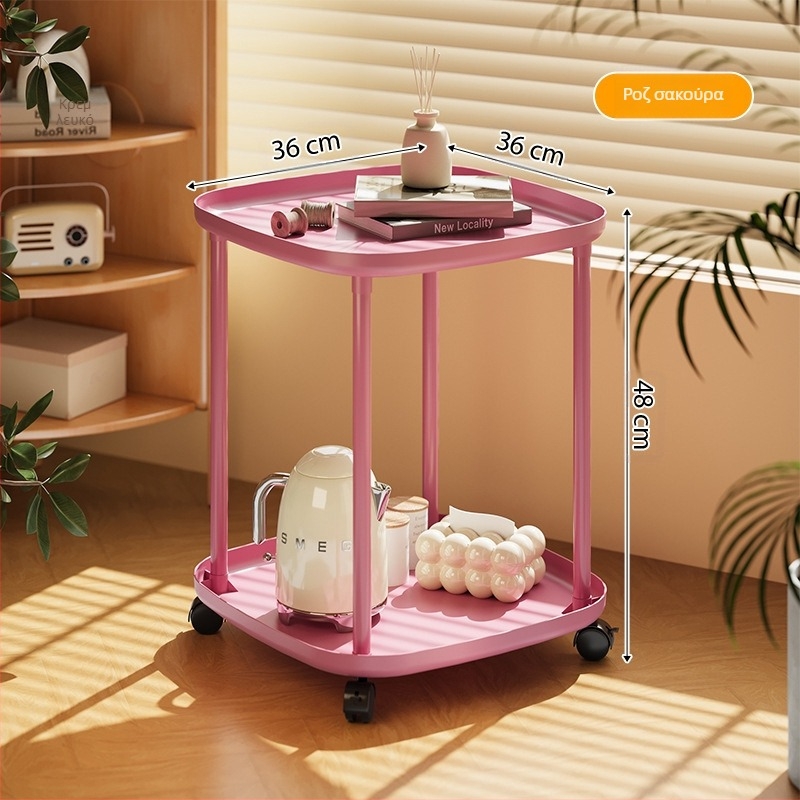 Εργοστάσιο άμεσης χονδρικής βοηθητικό τραπέζι αποθήκευσης κρεμ άνεμος μικρό τραπεζάκι σαλονιού σπίτι δημιουργικός καναπές βοηθητικό τραπεζάκι με ρόδες κινητό κρεβάτι