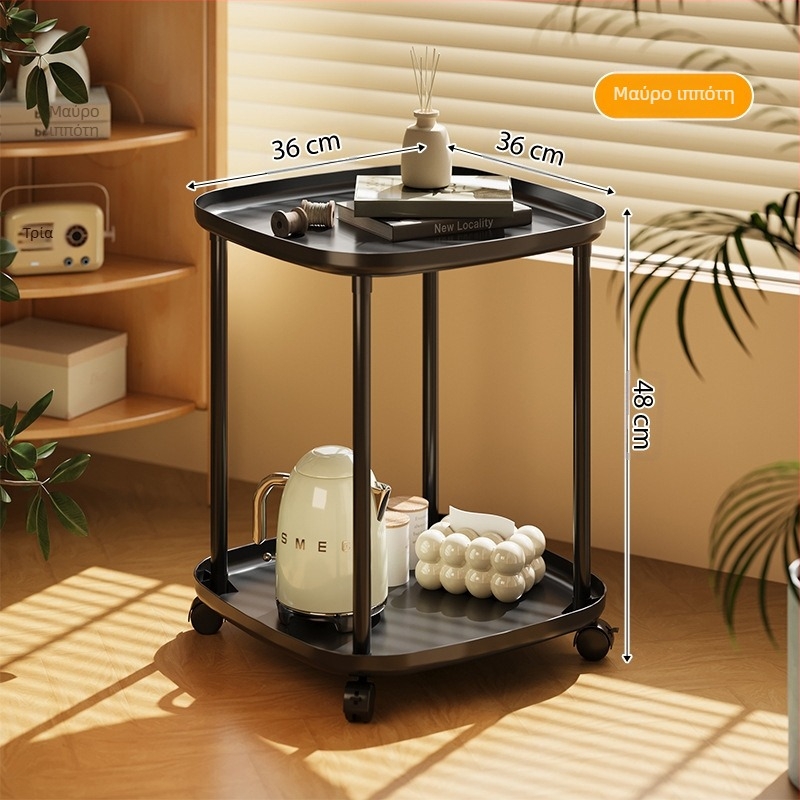 Εργοστάσιο άμεσης χονδρικής βοηθητικό τραπέζι αποθήκευσης κρεμ άνεμος μικρό τραπεζάκι σαλονιού σπίτι δημιουργικός καναπές βοηθητικό τραπεζάκι με ρόδες κινητό κρεβάτι