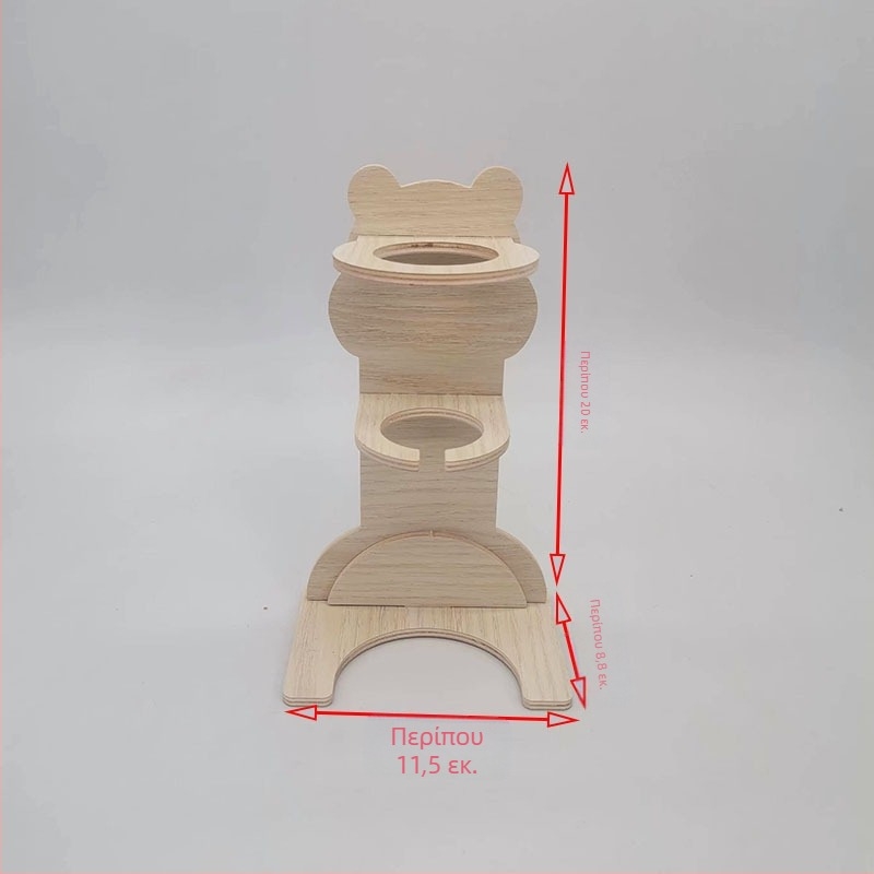 Βάση μπουκαλιών πόσιμου νερού για χάμστερ κάθετη Golden Bear, βραστήρας κενού με μπάλα, ανθεκτική στη διαρροή, βάση μπουκαλιών πόσιμου νερού