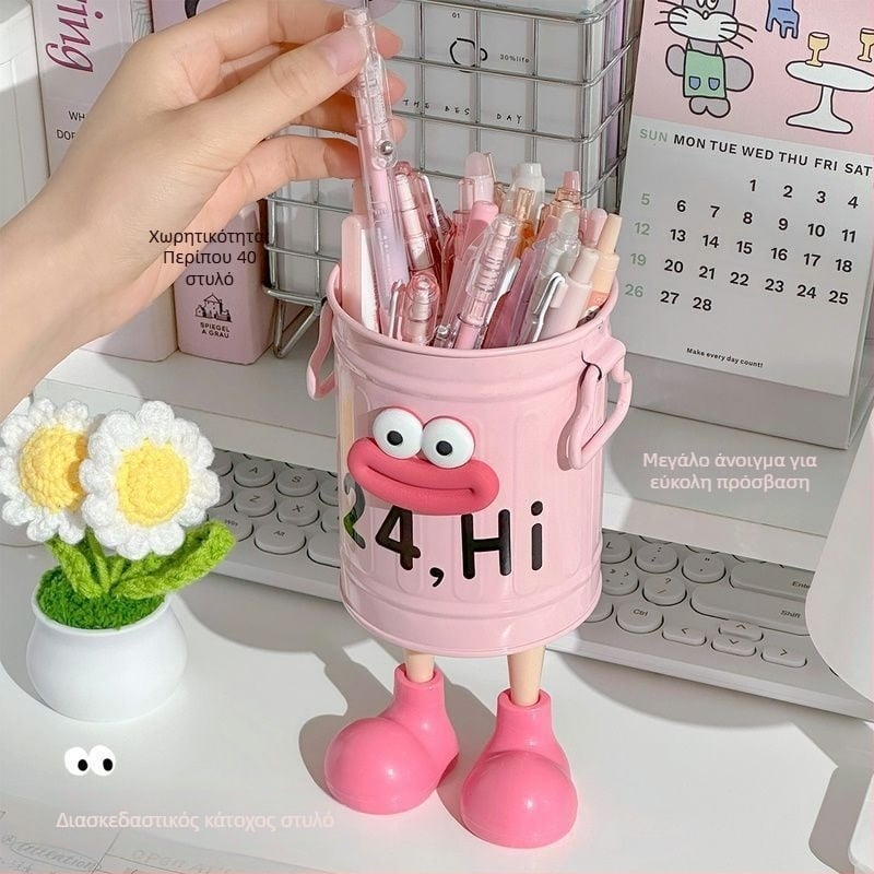 Ins υψηλής αξίας εξατομικευμένη θήκη στυλό για φοιτητή γραφείο γραφείου μεγάλης χωρητικότητας χαριτωμένος απλός ρετρό κουβάς αποθήκευσης