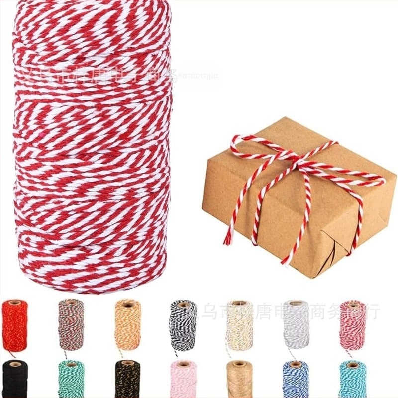 Χειροποίητο σχοινί κάνναβης από γιούτα 100 μ., διακοσμητικό σχοινί συσκευασίας, χειροποίητο πλεγμένο σχοινί ετικετών από πλεκτό υλικό, DIY