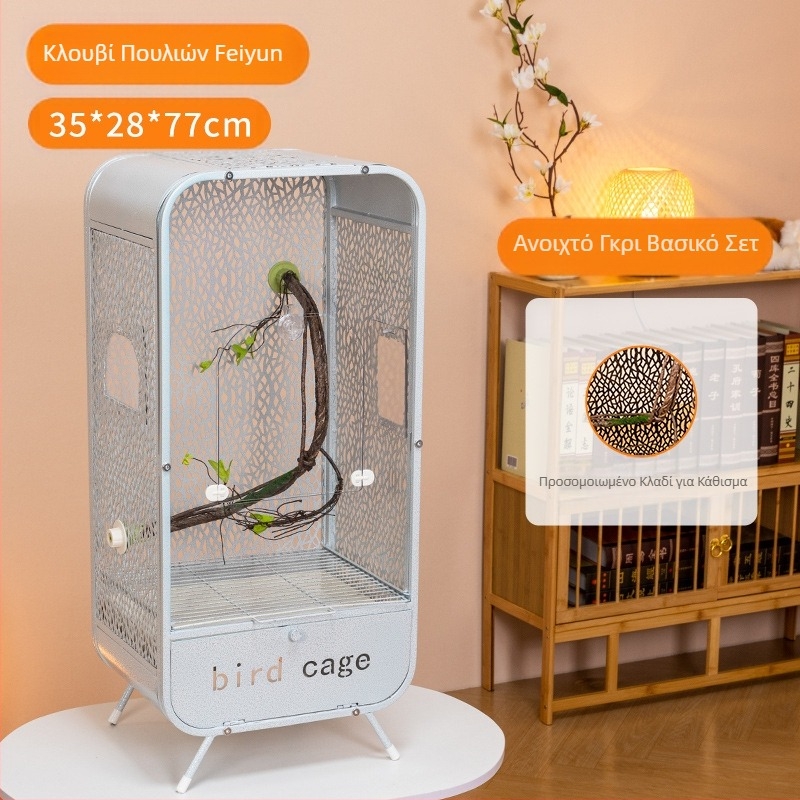 Νέο διαφανές κλουβί πουλιών παπαγάλων πανοραμικό ακρυλικό κλουβί ανθεκτικό στις πιτσιλιές διακοσμητικό βίλα σπίτι κλουβί πουλιών χονδρικής