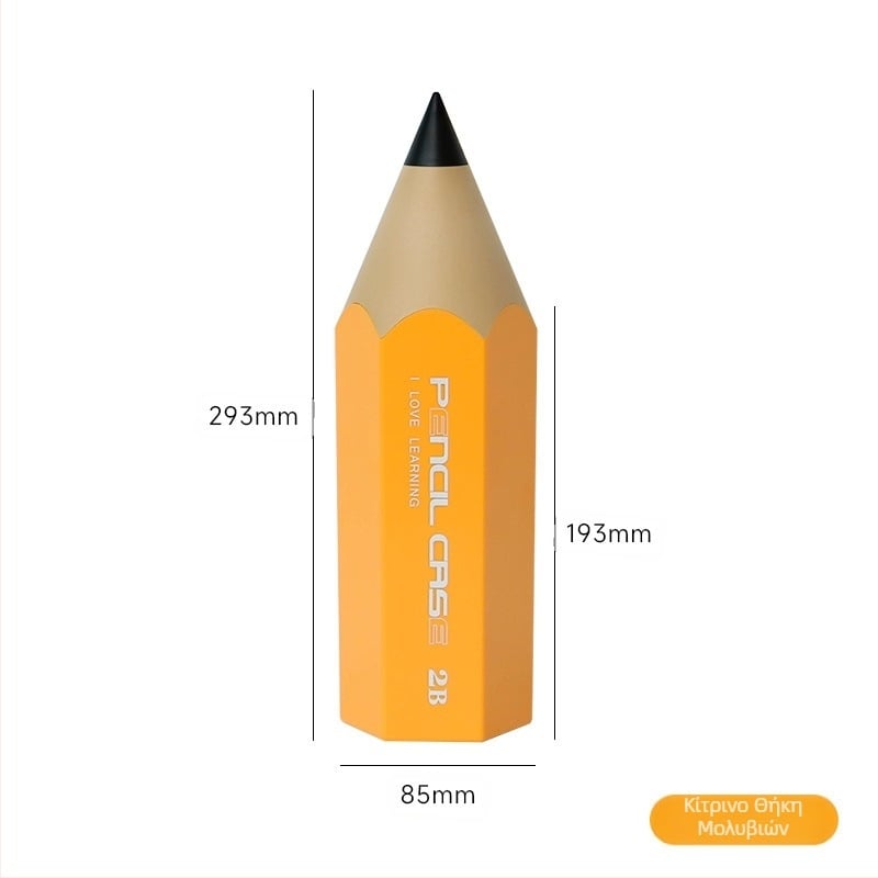 Δοχεία στυλό σε σχήμα μολυβιού, δημιουργική επιφάνεια εργασίας φοιτητών με καπάκι, ανθεκτικό στη σκόνη, κουτί αποθήκευσης χαρτικών, κουβάς αποθήκευσης στυλό, κασέτα καλλυντικών πινέλων