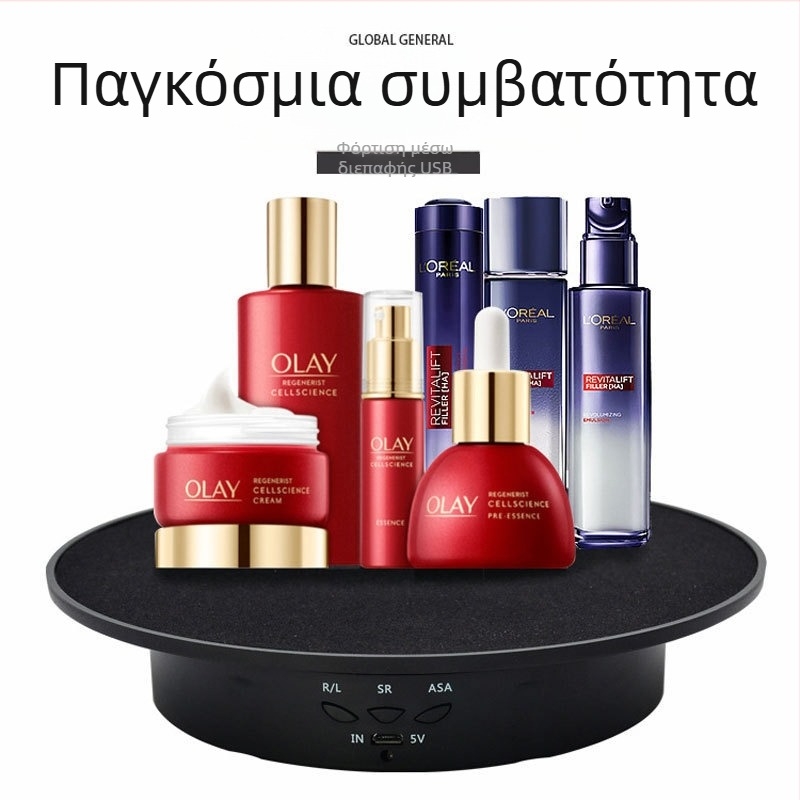 20cm έξυπνο ηλεκτρικό περιστρεφόμενο πιάτο επίδειξης στατικό επιτραπέζιο υποστήριγμα φορτίων καθρεφτών 8kg ζωντανή τηλεοπτική λήψη φωτογραφίας
