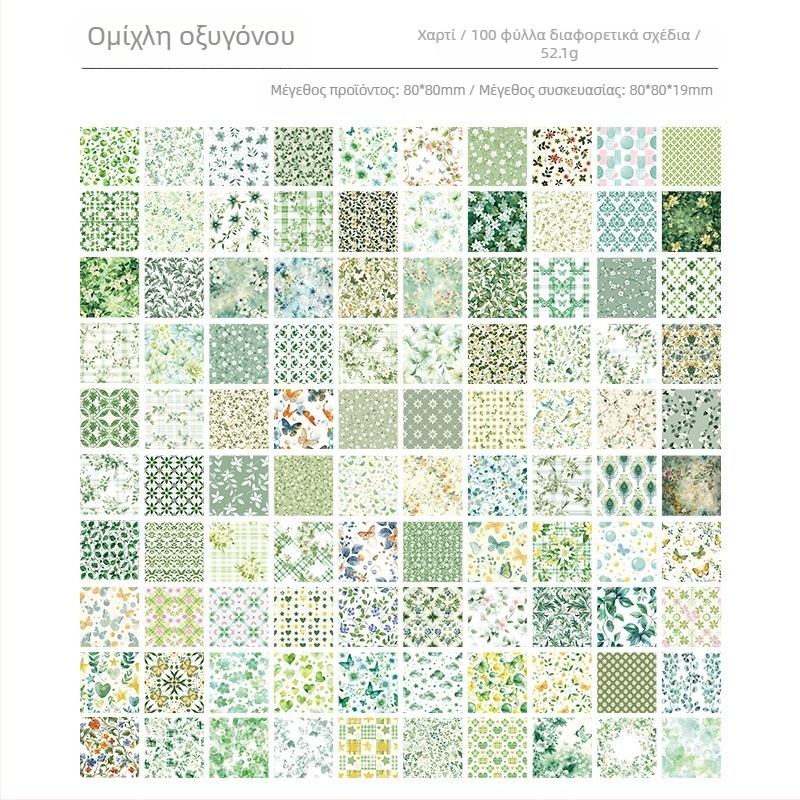 Yuezhen Crossborder Special για το Fanhua Manyuan Εγχειρίδιο Αυτοκόλλητο Υλικό Αυτό το ρετρό χαρτί Post-it Μη κολλώδες υλικό χαρτί