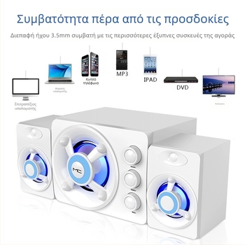 Διασυνοριακός υπολογιστής με καλώδιο Bluetooth Audio Desktop Universal δημιουργική προσωπικότητα USB μικρό ηχείο desktop subwoofer χονδρικής