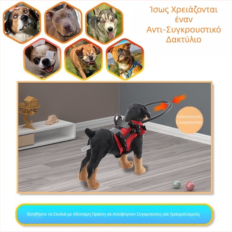 Διασυνοριακός Κύκλος Προστασίας από Σύγκρουση για Σκύλους με Τυφλά Μάτια, Κύκλος Προστασίας από Εμπόδια για Ηλικιωμένους Σκύλους, Κύκλος Προστασίας από Σύγκρουση για Κατοικίδια