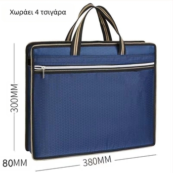 Χονδρική φορητή τσάντα αποθήκευσης δεδομένων τσάντας αρχείων με φερμουάρ γραφείου χαρτοφυλάκων υφασμάτων Oxford με τυπωμένο λογότυπο