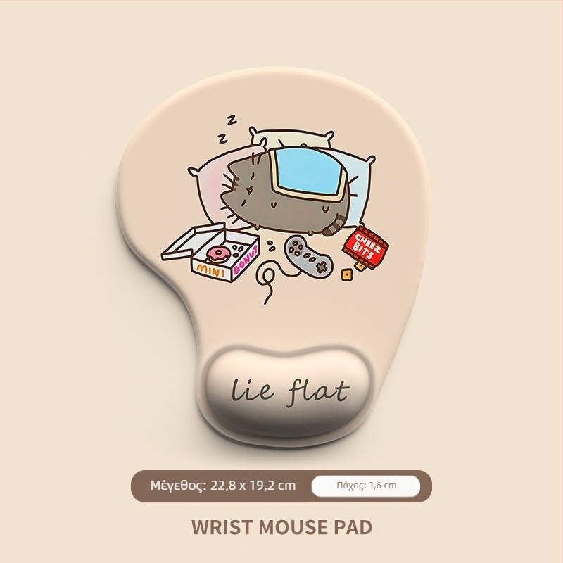 Ζεστό κινούμενο σχέδιο με ζώα σιλικόνης καρπό ποντίκι μαξιλάρι στήριξης καρπού επιφάνειας επιφάνειας εικόνας ποντίκι προστατευτικό καρπού ανθεκτικό στους λεκέδες