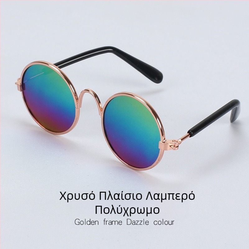 Γυαλιά ηλίου γάτας απευθείας από το εργοστάσιο, γυαλιά ηλίου για σκύλους, αστεία καπέλα Teddy Personality, αξεσουάρ για κατοικίδια, γυαλιά ηλίου για γάτες σε απόθεμα