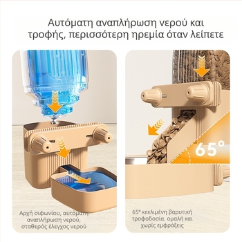 Αυτόματη ταΐστρα για γάτες, σκύλοι, αυτοεξυπηρέτηση, χονδρική, μπολ για γάτες, μπολ με αντικραδασμική κρέμαση, προμήθειες κατοικίδιων ζώων