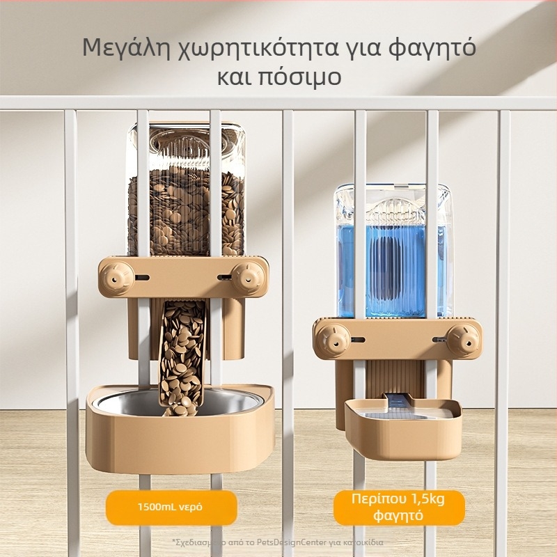 Αυτόματη ταΐστρα για γάτες, σκύλοι, αυτοεξυπηρέτηση, χονδρική, μπολ για γάτες, μπολ με αντικραδασμική κρέμαση, προμήθειες κατοικίδιων ζώων