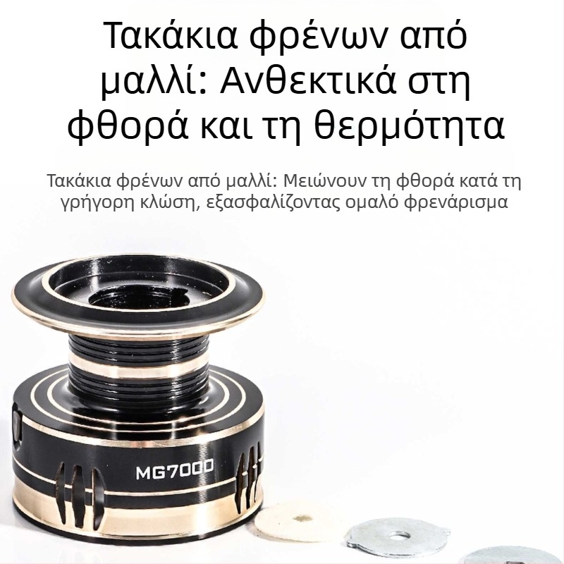 Μεταλλικός μηχανισμός ψαρέματος με μηχανισμό ψαρέματος, τροχός ψαρέματος με περιστρεφόμενο τροχό, τροχός ψαρέματος με καλάμι θαλάσσης, τροχός ρίψης τροχού ψαρέματος με τηλεχειριστήριο, χονδρική πώληση