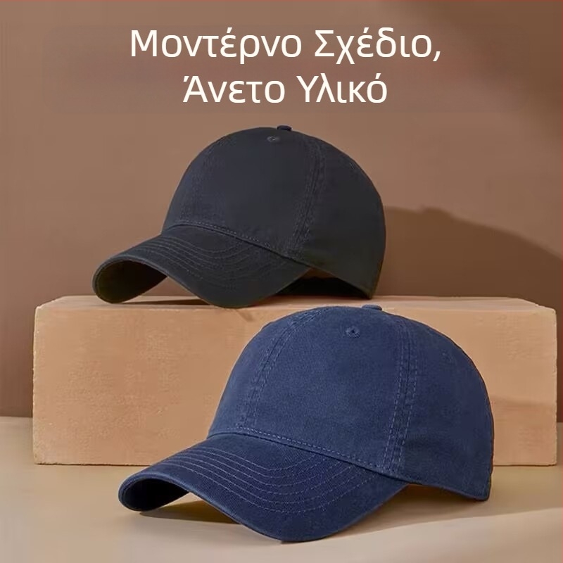 Προσαρμοσμένα καπέλα, πλυμένο βαμβάκι, καπέλα μπέιζμπολ με μεγάλο κεφάλι και φαρδιά ύφανση, εκτύπωση με κεντημένο λογότυπο, καπέλα με μαλακή κορυφή κατά παραγγελία για άνδρες και γυναίκες