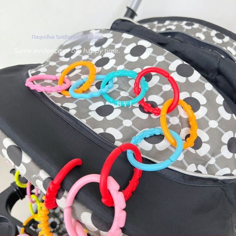 Δαχτυλίδι οδοντοφυΐας Rainbow Baby Rainbow Ring Δαχτυλίδι οδοντοφυΐας Χονδρικό πλαστικό δαχτυλίδι συμπλέκτη ασφαλείας