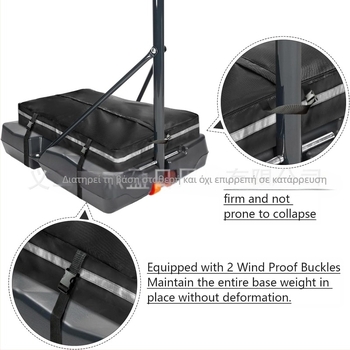 Φορητή τσάντα βαρών για σκελετό μπάσκετ, βαριά βάση, τσάντα με άμμο για βάση μπάσκετ