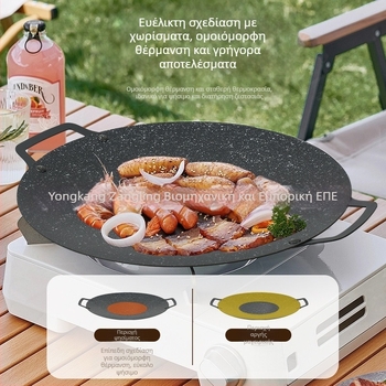 Άμεσες πωλήσεις κορεάτικη πλάκα μπάρμπεκιου maifan πέτρινη πλάκα μπάρμπεκιου εξωτερικού χώρου κάμπινγκ teppanyaki αντικολλητικό τηγάνι κάρτα σόμπα χονδρικής