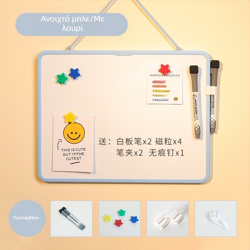 Funi Teaching Writing Board Διαγράψιμος Πίνακας Γραφής Παιδικός Οικιακός Λευκός Πίνακας Διπλής Όψης Μαγνητικός Κρεμαστός Επιτραπέζιος Μικρός Λευκός Πίνακας