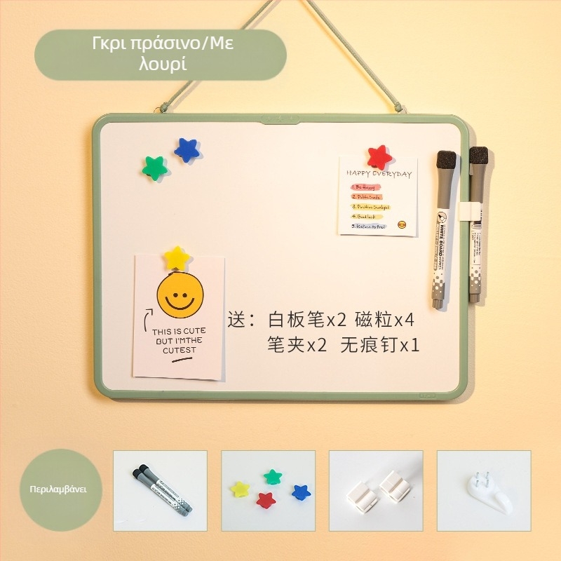 Funi Teaching Writing Board Διαγράψιμος Πίνακας Γραφής Παιδικός Οικιακός Λευκός Πίνακας Διπλής Όψης Μαγνητικός Κρεμαστός Επιτραπέζιος Μικρός Λευκός Πίνακας