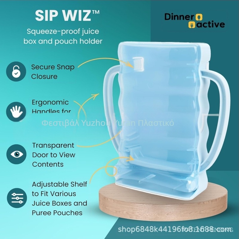 Νέα θήκη ποτηριών μωρού με ρυθμιζόμενο αντιδιαβρωτικό δοχείο γάλακτος, δοχείο πόσιμου νερού για μωρά, αντιδιαβρωτικό άνω λαβή