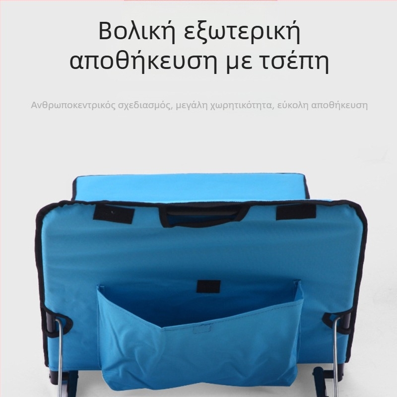 Εξωτερική Μονή Φορητή Καρέκλα Παραλίας Διπλής Χρήσης, Πτυσσόμενη Καρέκλα Παραλίας με Χαλύβδινο Σωλήνα, Ρυθμιζόμενη Καρέκλα Κάμπινγκ, Oxford Υφασμάτινη Καρέκλα Γεύματος