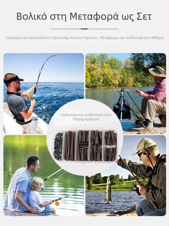 120 τεμάχια ευρωπαϊκής ομάδας αλιείας κυπρίνου με αντίστροφη μέθοδο αλιείας βυθού, γιγαντιαία άγρια αλιεία, πλωτή μπάλα, καλάμι θαλάσσης, αξεσουάρ ψαρέματος στη θάλασσα, κουτί