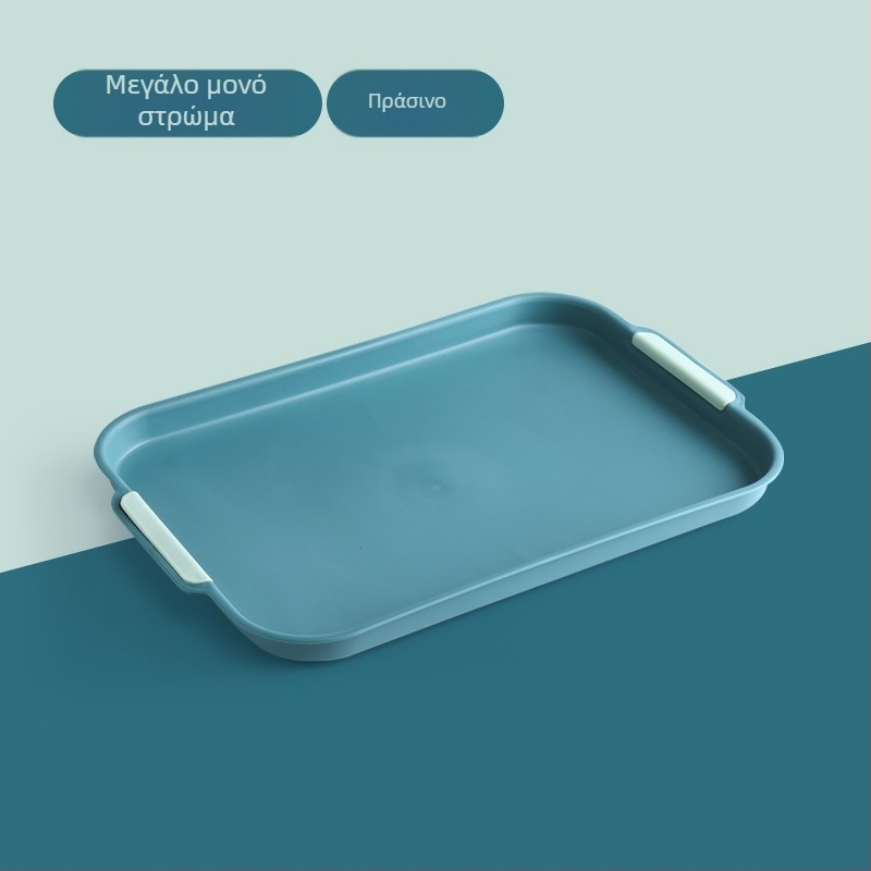 Δίσκος αποστράγγισης νερού για σαλόνι σπιτιού, δίσκος διπλής στρώσης, ορθογώνιος δίσκος τσαγιού, δίσκος φρούτων, πλαστικό δημιουργικό πιάτο φαγητού