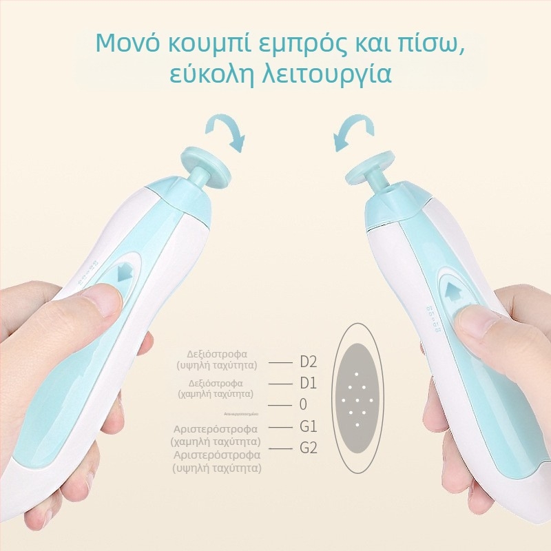 Μίνι τρίφτης νυχιών για νεογέννητα, ηλεκτρικός τρίφτης νυχιών Manna, αθόρυβος, αθόρυβος, αθόρυβος,