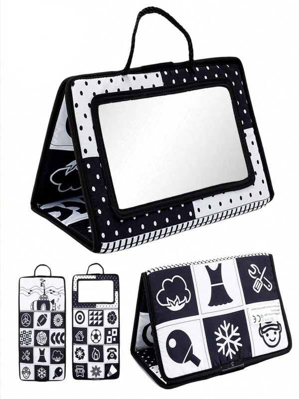 Διασυνοριακά εκπαιδευτικά παιχνίδια για βρέφη, νέο πτυσσόμενο μωρό, χα χα καθρέφτη, κάθισμα αυτοκινήτου, κρεμαστό κόσμημα κρεβατιού με κουδουνίστρα