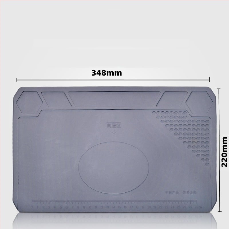 Πάγκος εργασίας επισκευής κινητών τηλεφώνων υπολογιστών με μαγνητικό θερμομονωτικό μαξιλαράκι σιλικόνης, ανθεκτικό σε υψηλές θερμοκρασίες, επιτραπέζιο μαξιλαράκι συγκόλλησης με πιστόλι θερμού αέρα