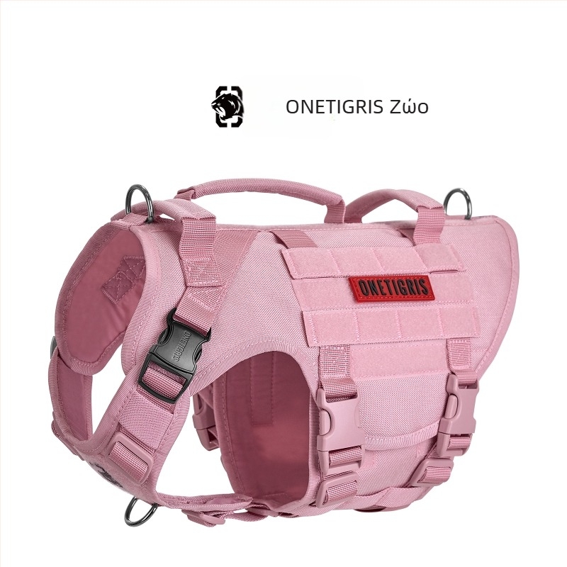 One Tiger [Blasting] Θωρακικό γιλέκο σκύλου k9 Tactical Traction Rope Vest τύπου μεσαίου μεγέθους, μεγάλο στήθος σκύλου, πλάτη, για περπάτημα σε σκύλο