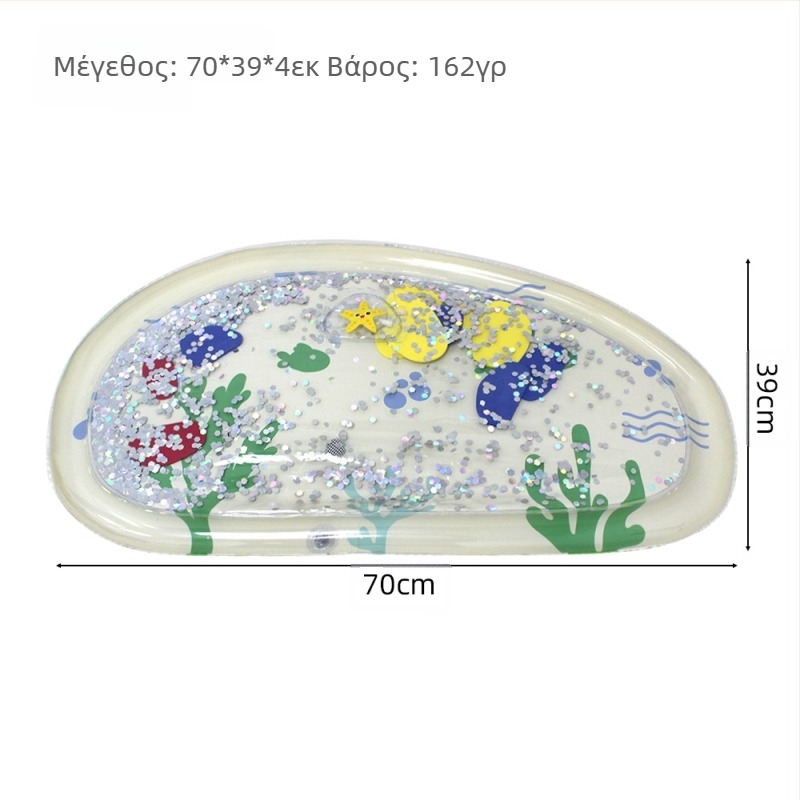 Μωρό με χαλάκι νερού, φουσκωτό, φωτεινό χαλάκι, μωρού με φουσκωτό χαλάκι νερού, παιδικό χαλάκι νερού