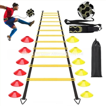Σετ σκάλας Agility Δωρεάν σετ εξοπλισμού προπόνησης ποδοσφαίρου με διασυνοριακό σετ σκάλας Agility με τις καλύτερες πωλήσεις