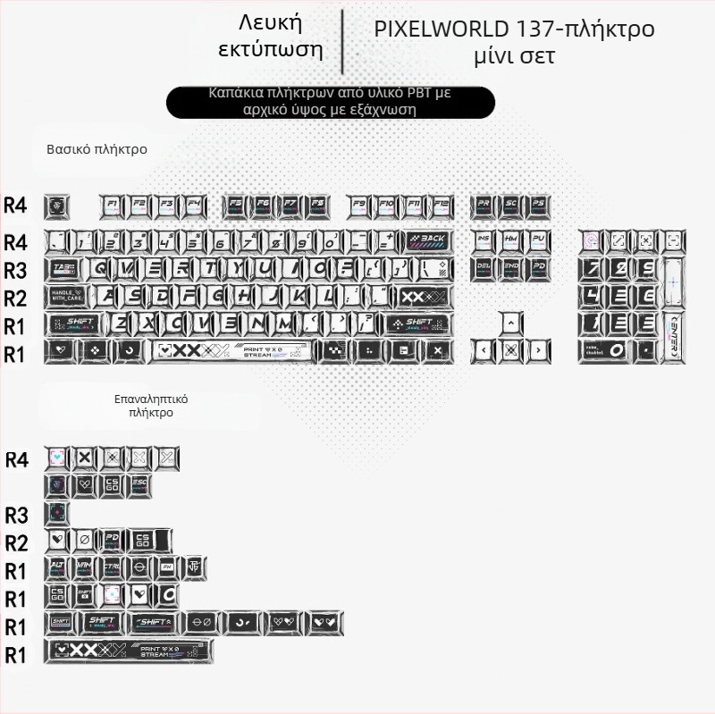 Gundam Comic Hundred Μικτό Καπάκι Πλήκτρων Λάμπας Αρχικού Ύψους 136 Πλήρες Σετ Κλασικού Απλού Μηχανικού Πληκτρολογίου Καπάκι Πλήκτρων Νιάου