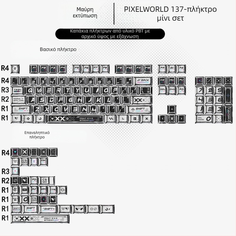 Gundam Comic Hundred Μικτό Καπάκι Πλήκτρων Λάμπας Αρχικού Ύψους 136 Πλήρες Σετ Κλασικού Απλού Μηχανικού Πληκτρολογίου Καπάκι Πλήκτρων Νιάου