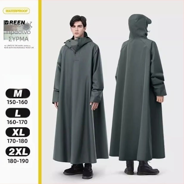 Ηλεκτρικό αδιάβροχο αυτοκινήτου με μπαταρία, μακρύ, αδιάβροχο πόντσο για άνδρες και γυναίκες, για ποδηλασία ενηλίκων