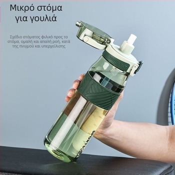 Καλοκαιρινό ποτήρι νερού μεγάλης χωρητικότητας για αθλητικά σπορ 1000ML μπουκάλι νερού για άνδρες και γυναίκες φοιτητών εξωτερικού χώρου 600ML πλαστικό ποτήρι χώρου γυμναστικής