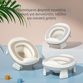 Φορητό κάθισμα τουαλέτας εξωτερικού χώρου για μωρά, φορητή τουαλέτα έκτακτης ανάγκης για αυτοκίνητο, φορητή παιδική πτυσσόμενη τουαλέτα