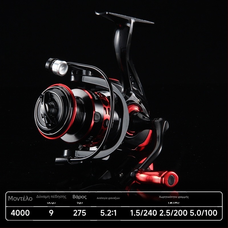 Hao Dun Double Shake Spinning Wheel Χονδρική από μεταλλικό σύρμα Luya, τροχός ψαρέματος χωρίς κενό, τροχός ψαρέματος Far Hit Sea Rod Wheel DY