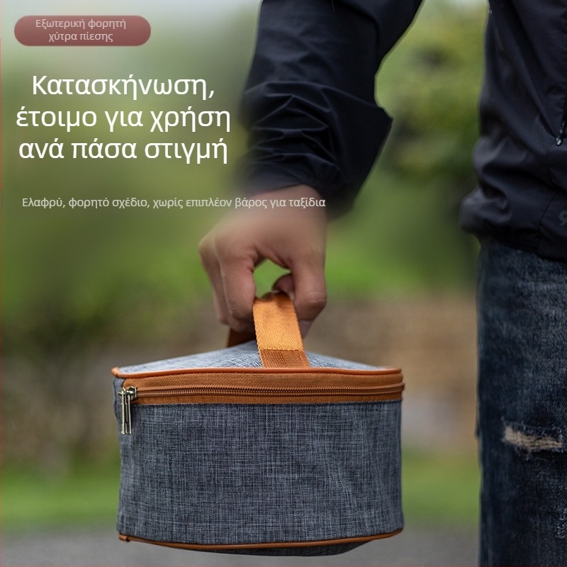 Εξωτερική κουζίνα μικρο-πιέσεως από ανοξείδωτο χάλυβα, πολυλειτουργική κατσαρόλα ατμού, φορητή, ασφαλής, αντιεκρηκτική, κουζίνα τύπου κάμπινγκ, με αντιανεμική προστασία