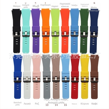 Νέο μοντέλο κατάλληλο για λουράκι σιλικόνης Samsung Gear S4Sport 22mm Λουράκι σιλικόνης S4 Κατασκευαστής λουριού Samsung