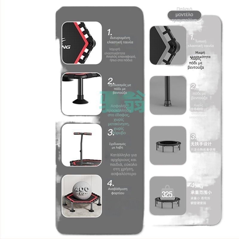 Xsz Τραμπολίνο Ενηλίκων Παιδιών Εσωτερικό Σπίτι Jumping Bed Γυμναστήριο Ενηλίκων Παιδιών Τρίψιμο Κρεβάτι Απώλεια Βάρους Fitness